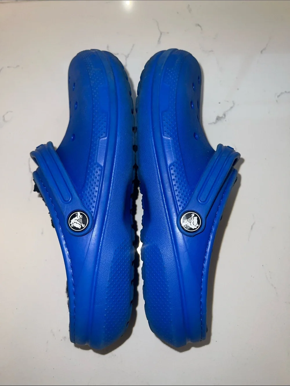 CROCS Kids Lined Clog in Bright Blue